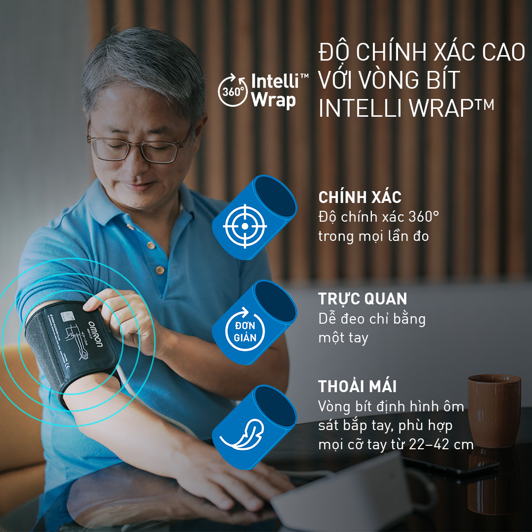 Máy đo huyết áp tự động IQ BT Power | HEM-7194T1-FLC - Ảnh 5