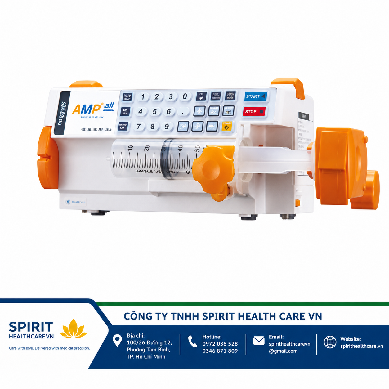 Bơm Tiêm Điện AMPALL SP-8800 Chính Hãng Hàn Quốc | Spirit Health Care VN