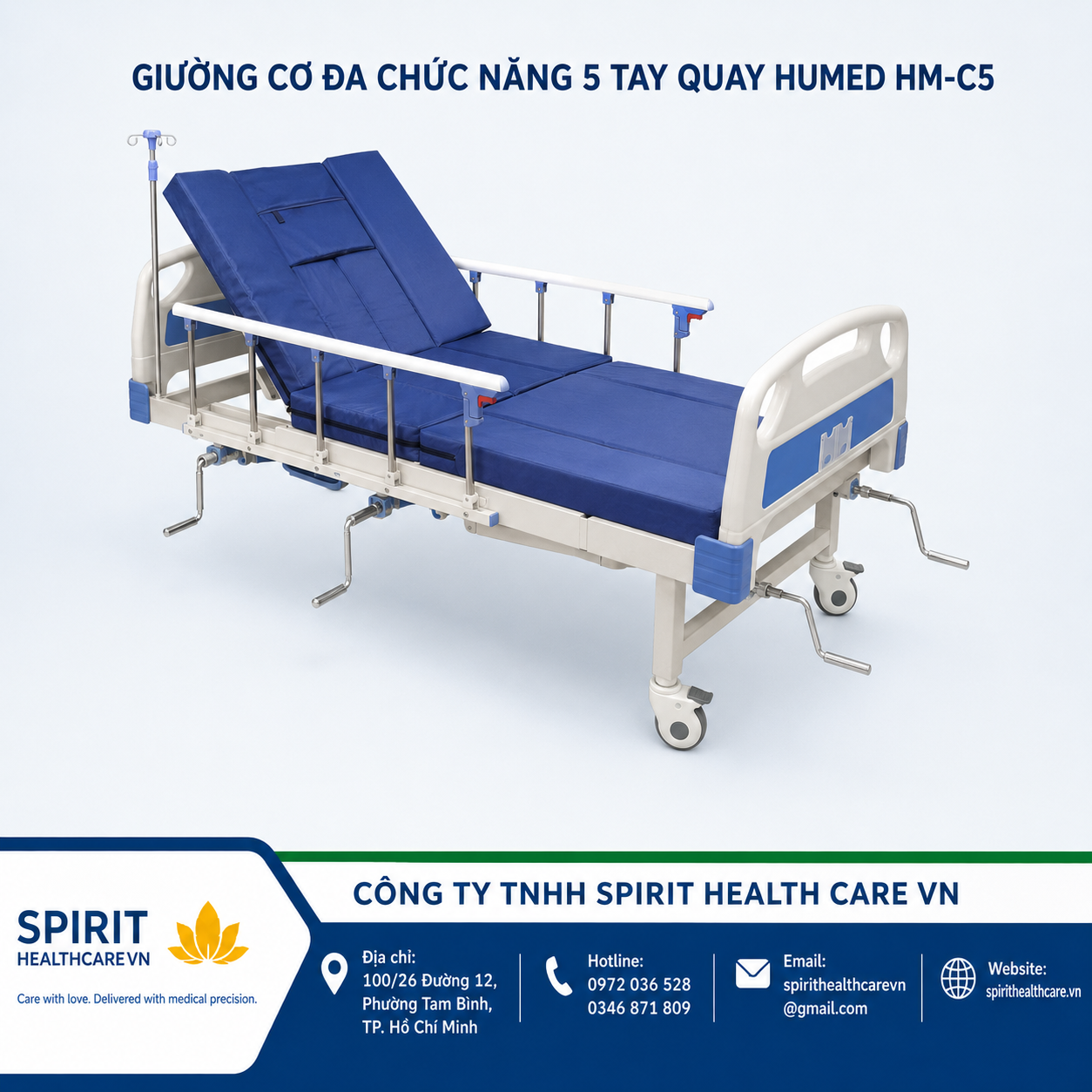 Giường Y Tế Humed HM-C5 Đa Chức Năng