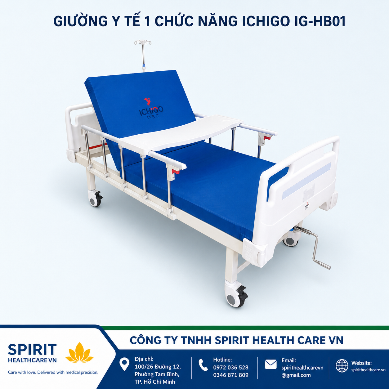 Giường y tế 1 chức năng ICHIGO IG-HB01