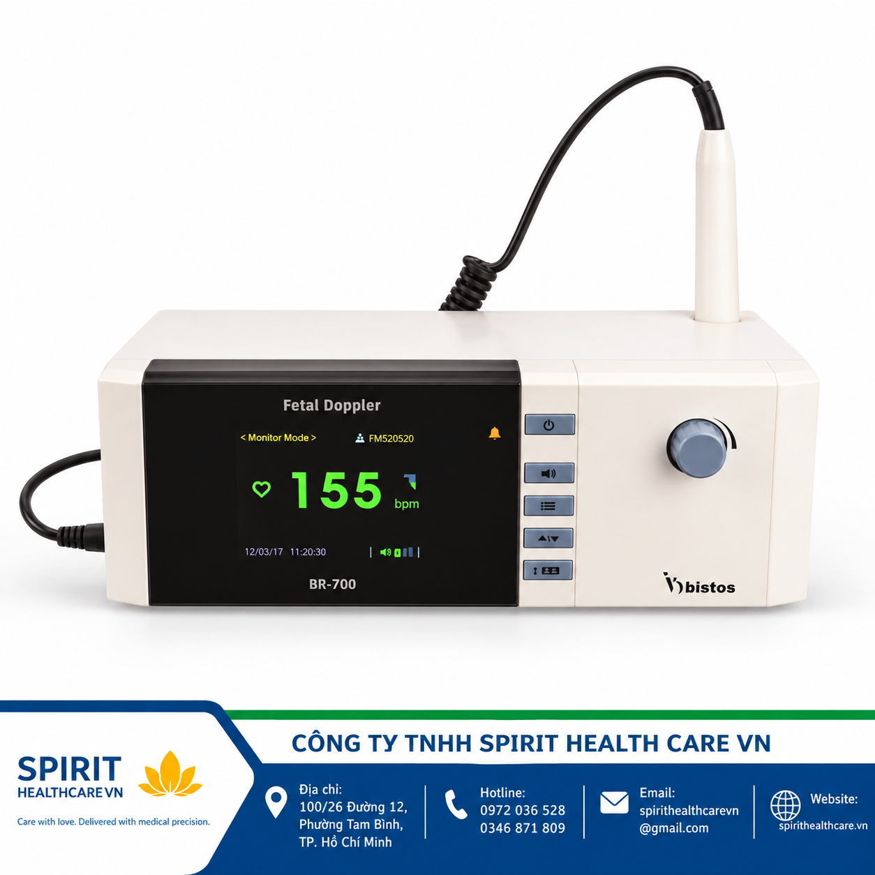 Máy Doppler Tim Thai Để Bàn Bistos BT-250 Chính Hãng Hàn Quốc