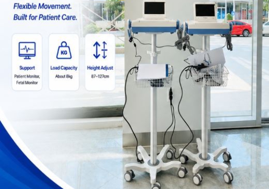 Xe Đẩy Monitor Sản Khoa PM-X3F - Monitor Cart