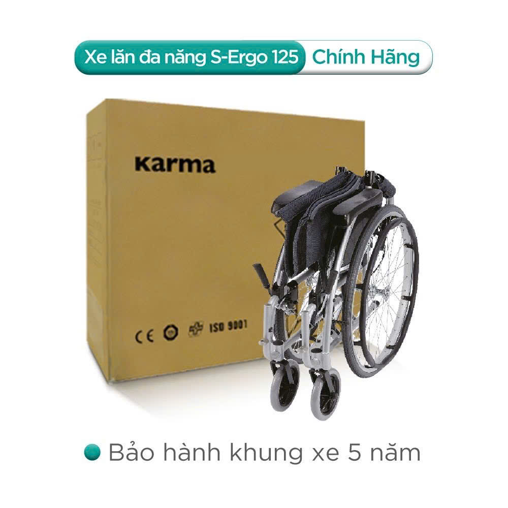 Xe Lăn Karma S-Ergo 125 Chính Hãng | Xe Lăn Công Thái Học Cao Cấp - Ảnh 2