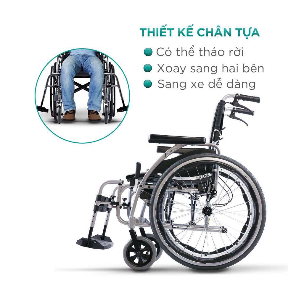 Xe Lăn Karma S-Ergo 125 Chính Hãng | Xe Lăn Công Thái Học Cao Cấp - Ảnh 4
