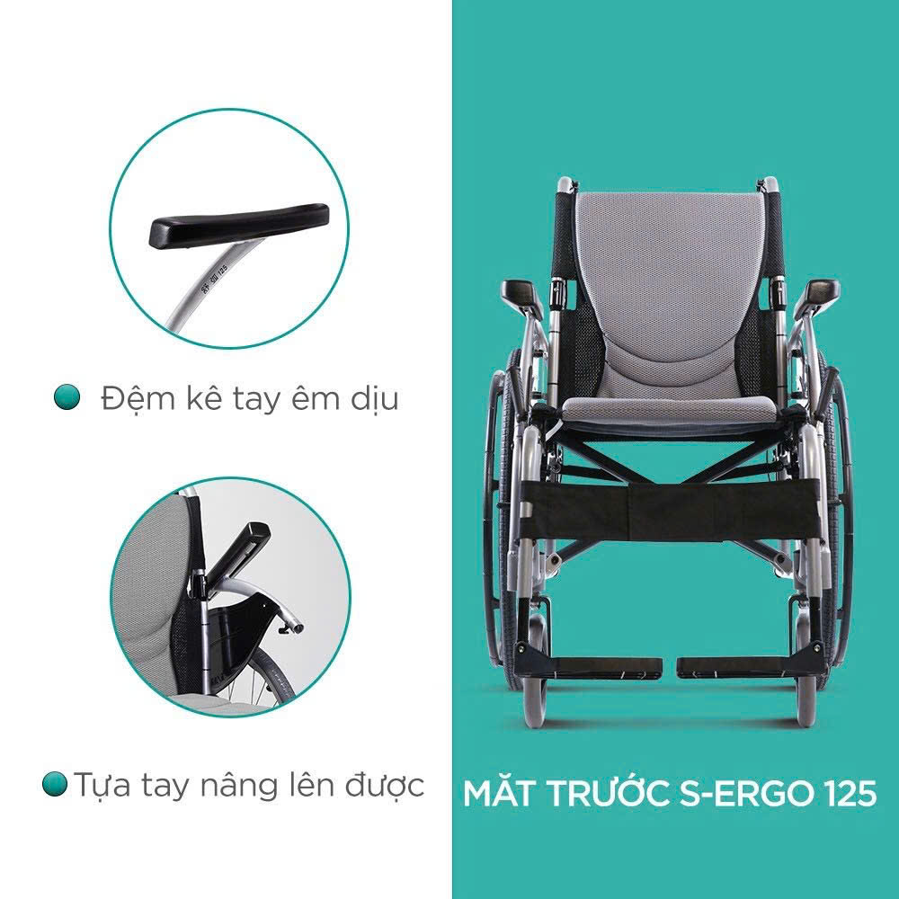 Xe Lăn Karma S-Ergo 125 Chính Hãng | Xe Lăn Công Thái Học Cao Cấp - Ảnh 6