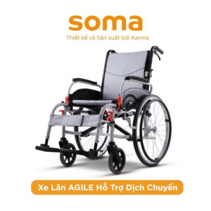 Xe Lăn Nhôm Karma Agile Nâng Cấp Tiện Ích Chính Hãng