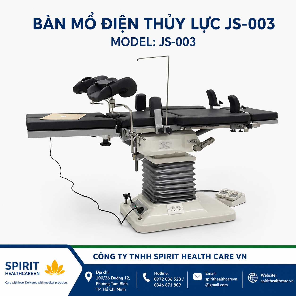 BÀN MỔ ĐIỆN THỦY LỰC JS-003 JINSOL HÀN QUỐC