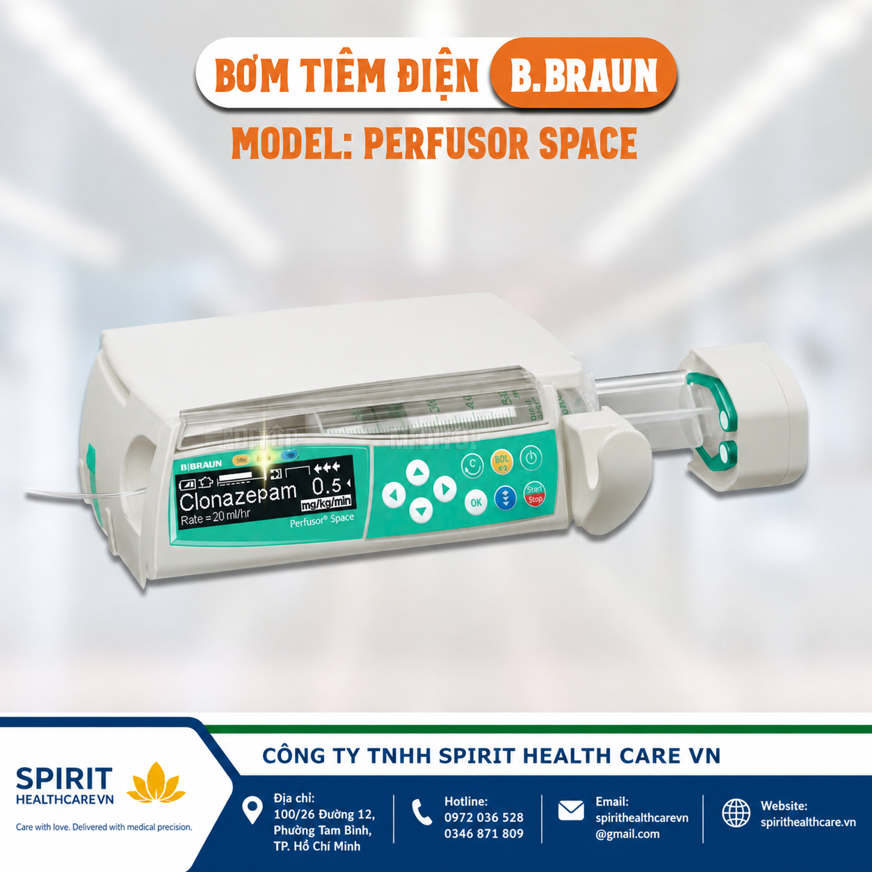 Bơm Tiêm Điện Giảm Đau Perfusor Space B. Braun – Đức - Ảnh 2