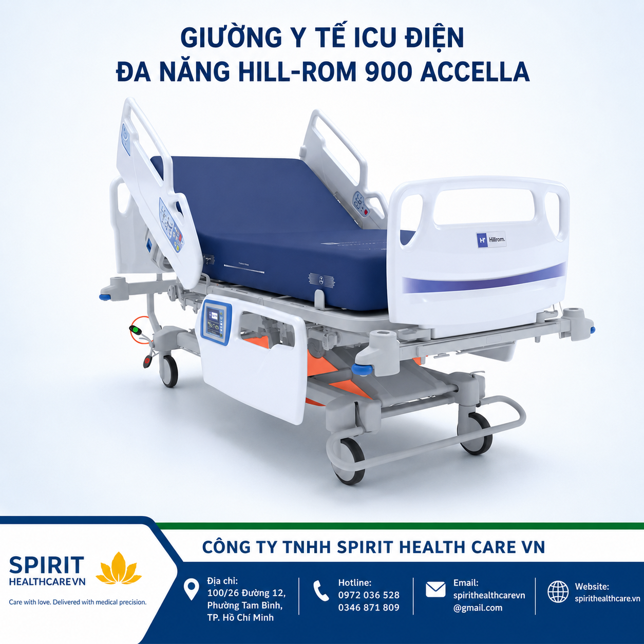 GIƯỜNG ICU HILLROM 900 ACCELLA ĐIỆN ĐA CHỨC NĂNG - Ảnh 4