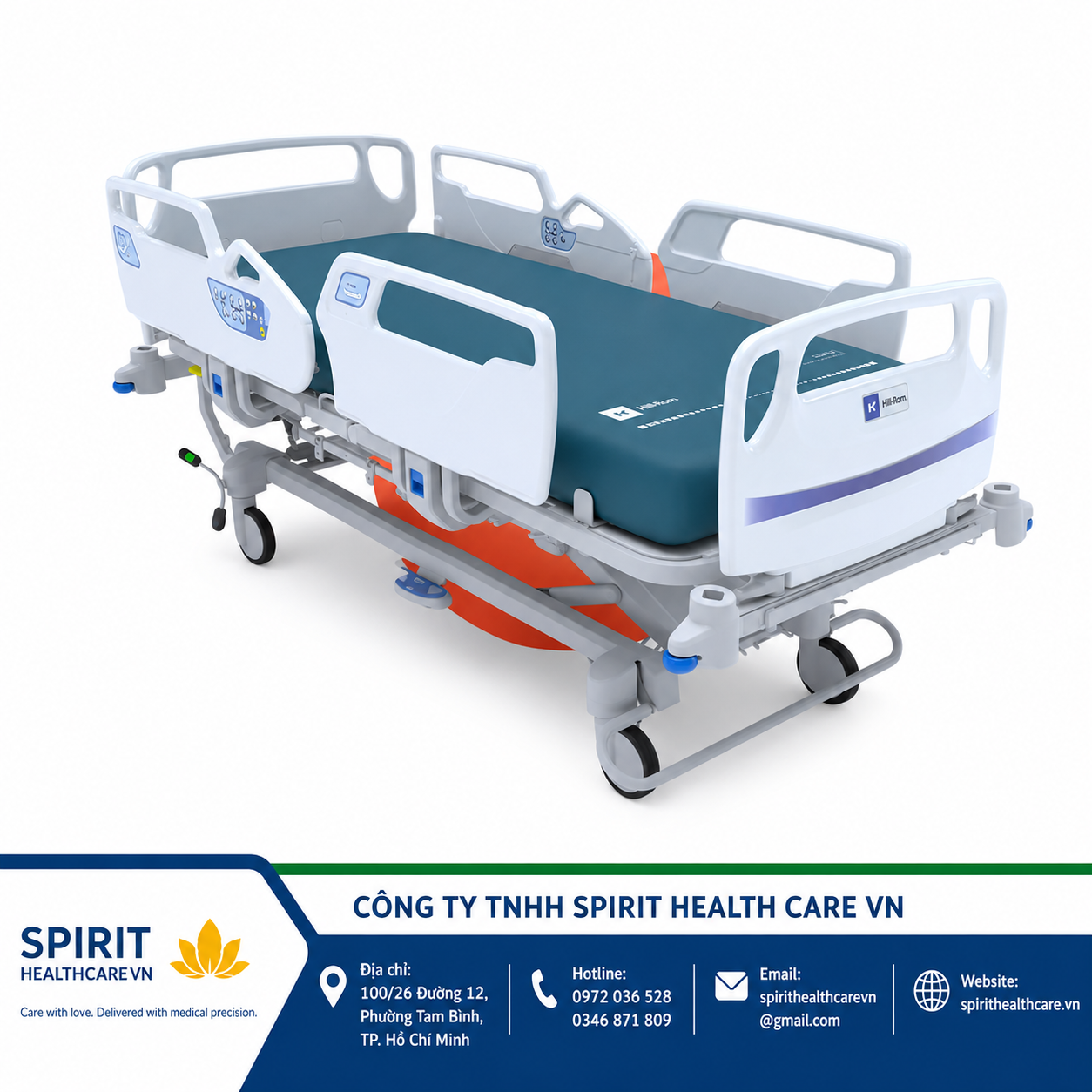 Giường ICU Hillrom 900 Accella Điện Đa Chức Năng