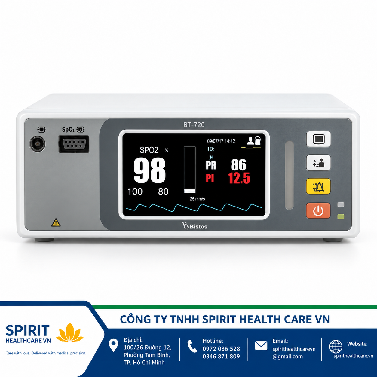 Máy Đo SpO2 Để Bàn BISTOS BT-720 Chính Hãng Hàn Quốc
