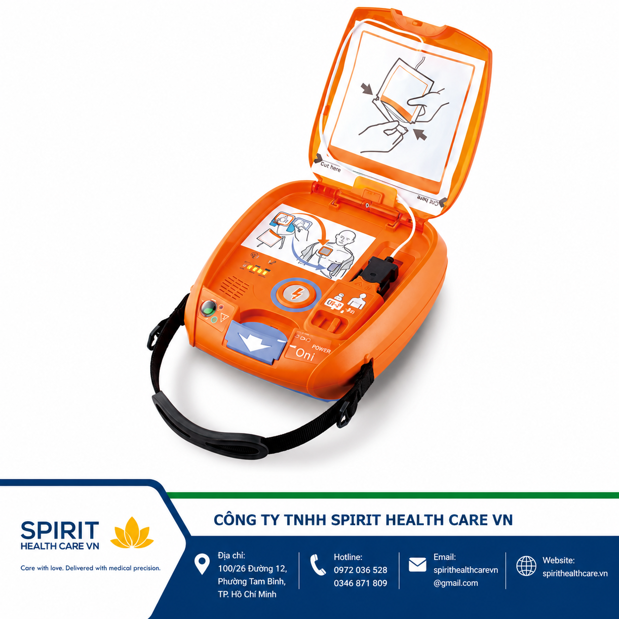 Máy Phá Rung Tim Tự Động Nihon Kohden AED-3100 Chính Hãng Nhật Bản - Ảnh 3