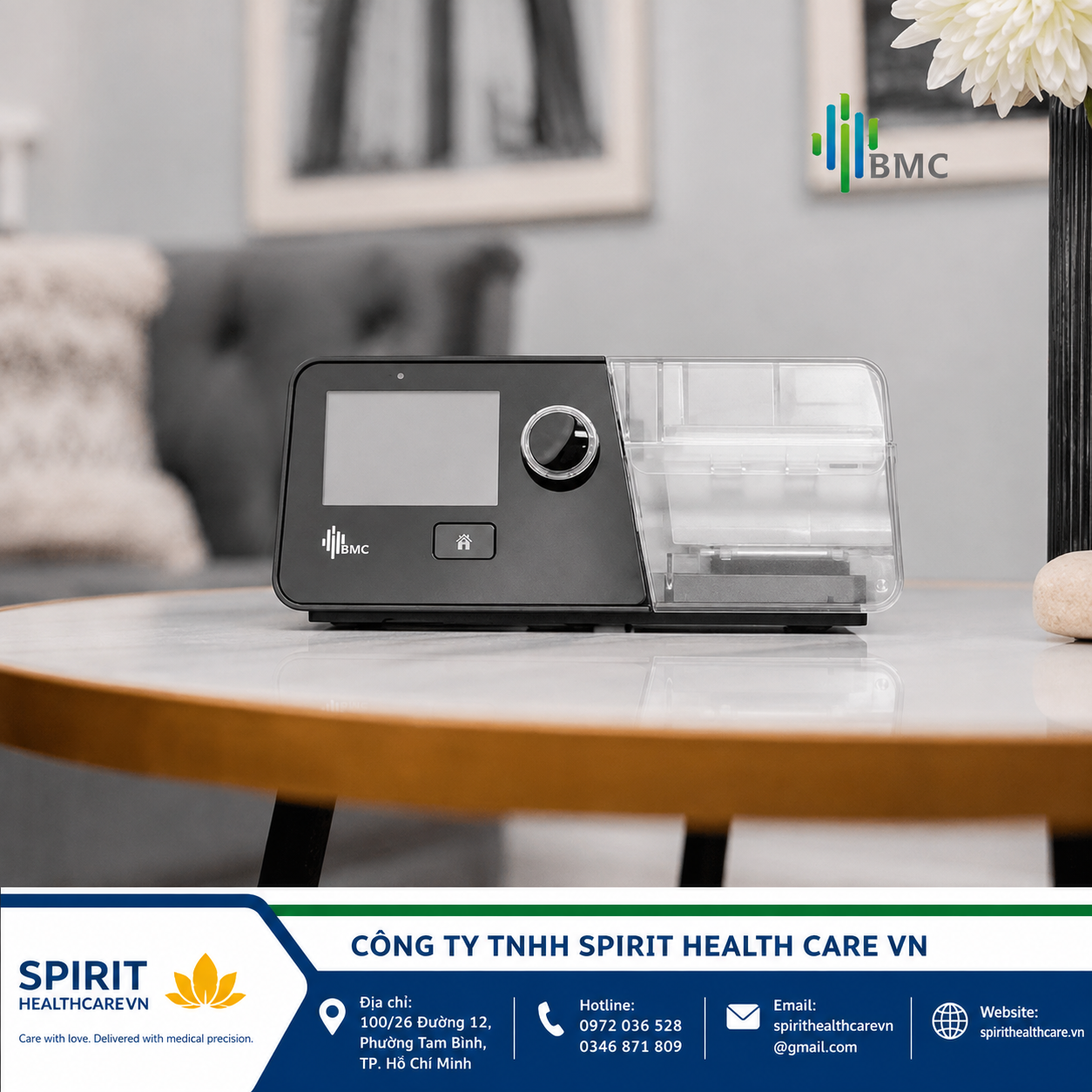 Máy Thở CPAP BMC G3 A20 Tự Động Điều Trị Ngưng Thở Khi Ngủ - Ảnh 2