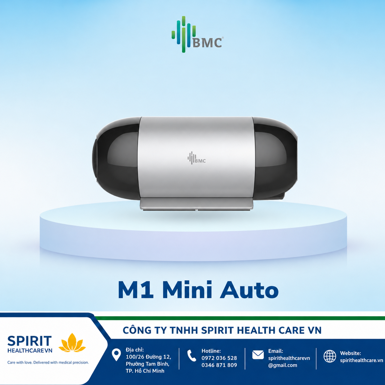 Máy Thở CPAP BMC M1 Mini Auto Nhỏ Gọn Cho Du Lịch - Ảnh 5