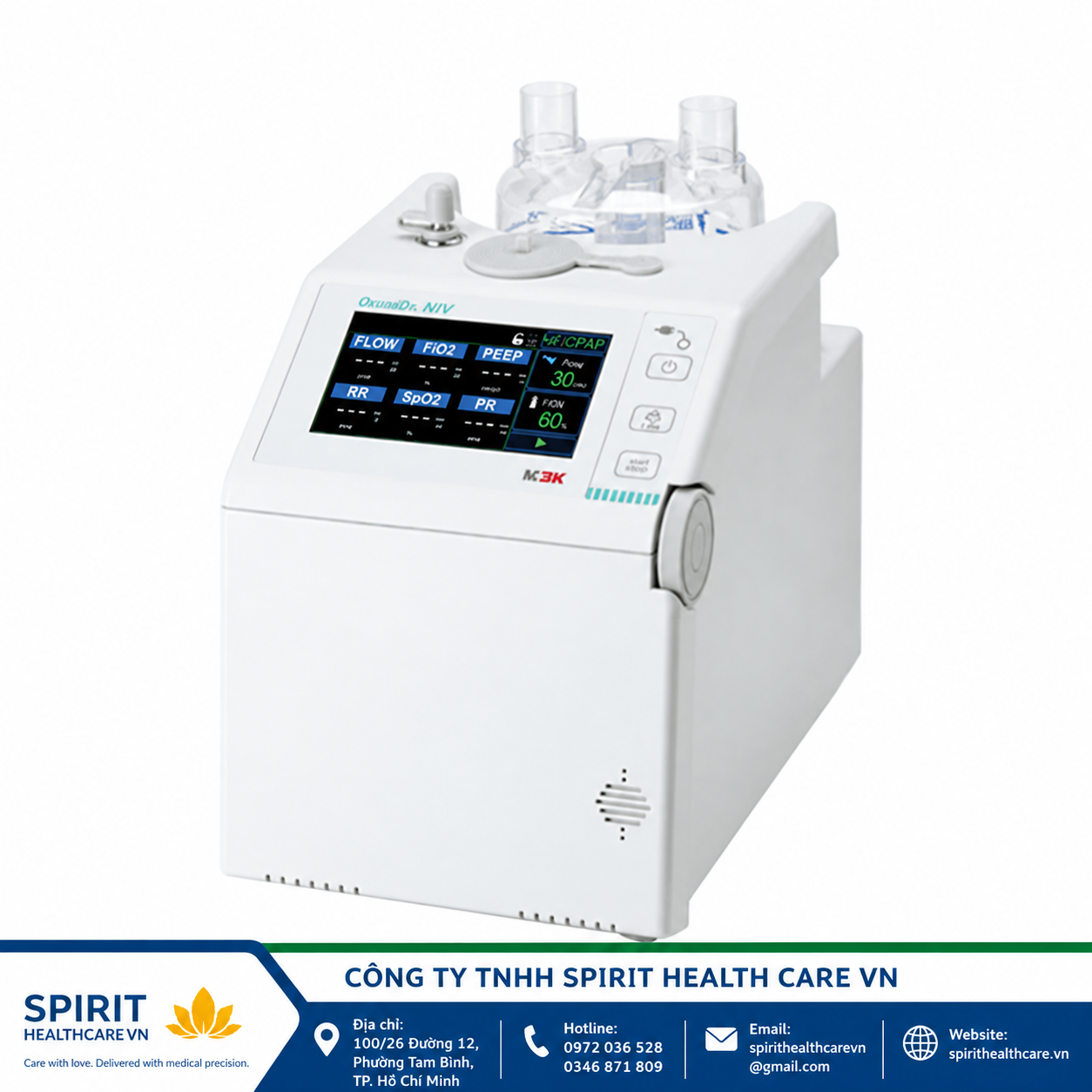 Máy thở oxy dòng cao HFNC Mekics HFT500