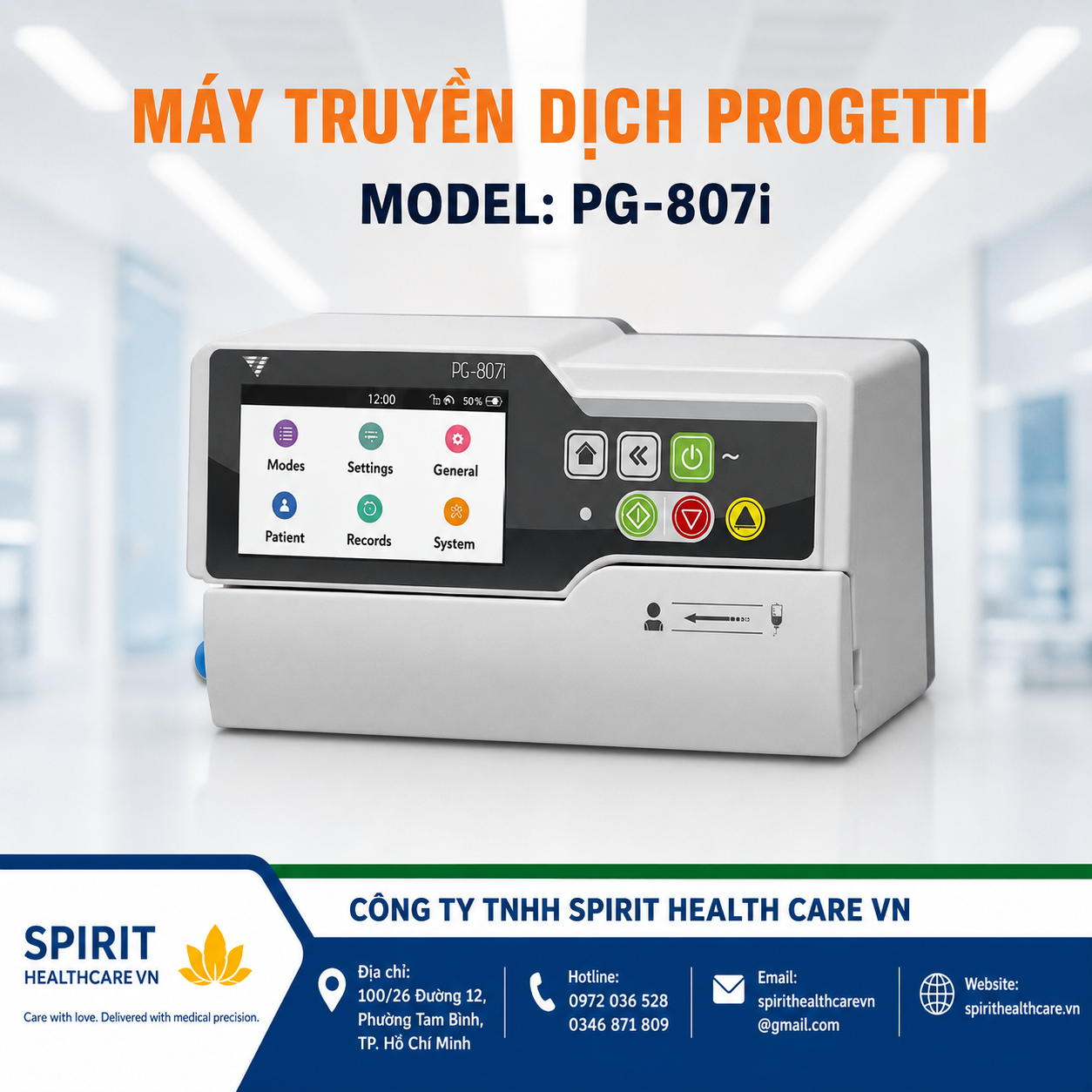Máy Truyền Dịch PG-807i Progetti Italy - Ảnh 3