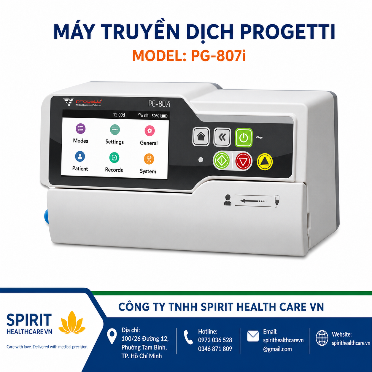 Máy Truyền Dịch PG-807i Progetti Italy