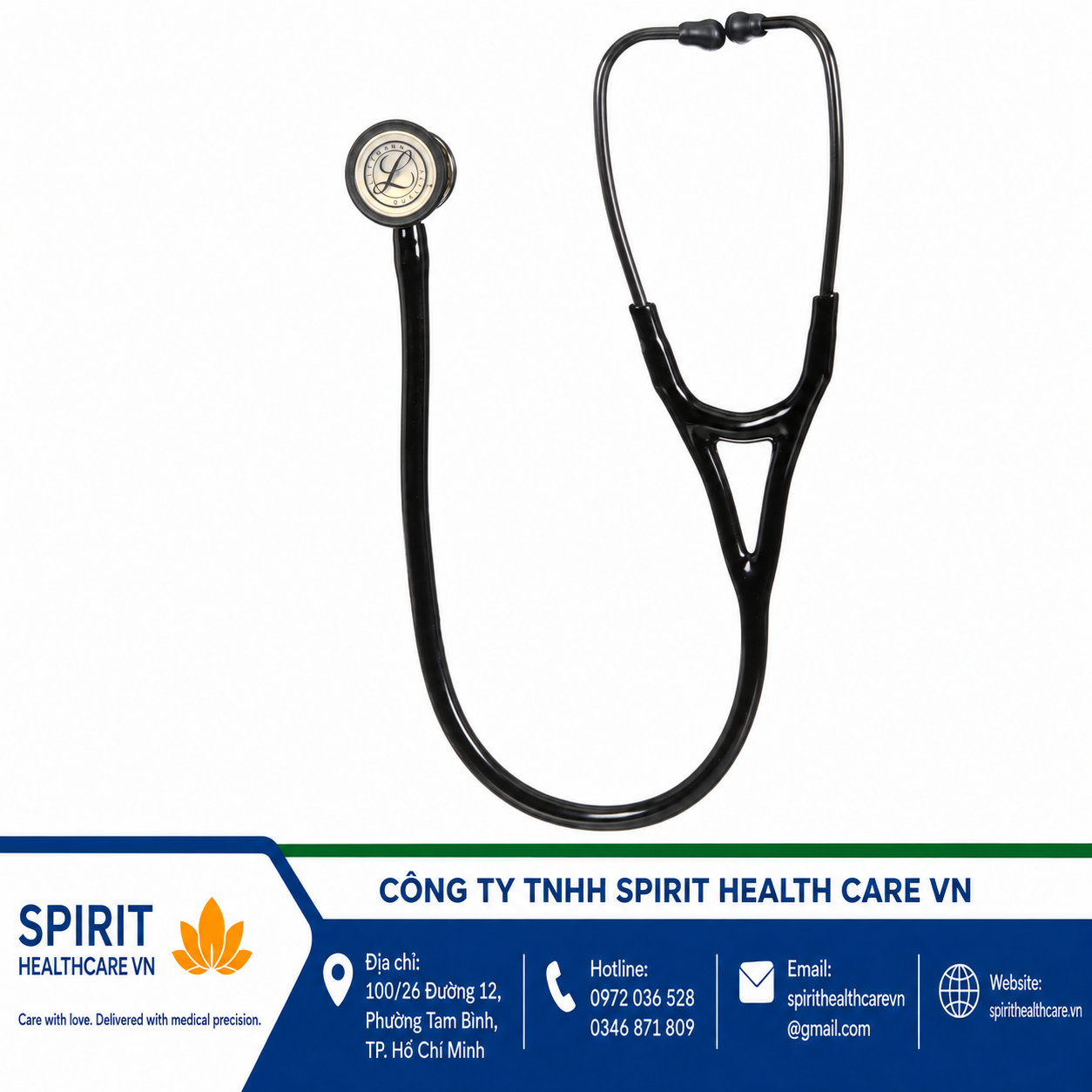 Ống nghe Littmann Cardiology IV 6179 Black Champagne - Ảnh 3