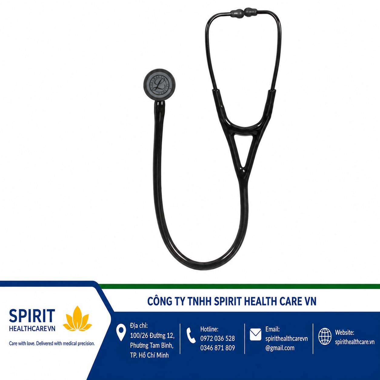 Ống nghe Littmann Cardiology IV 6163 All Black