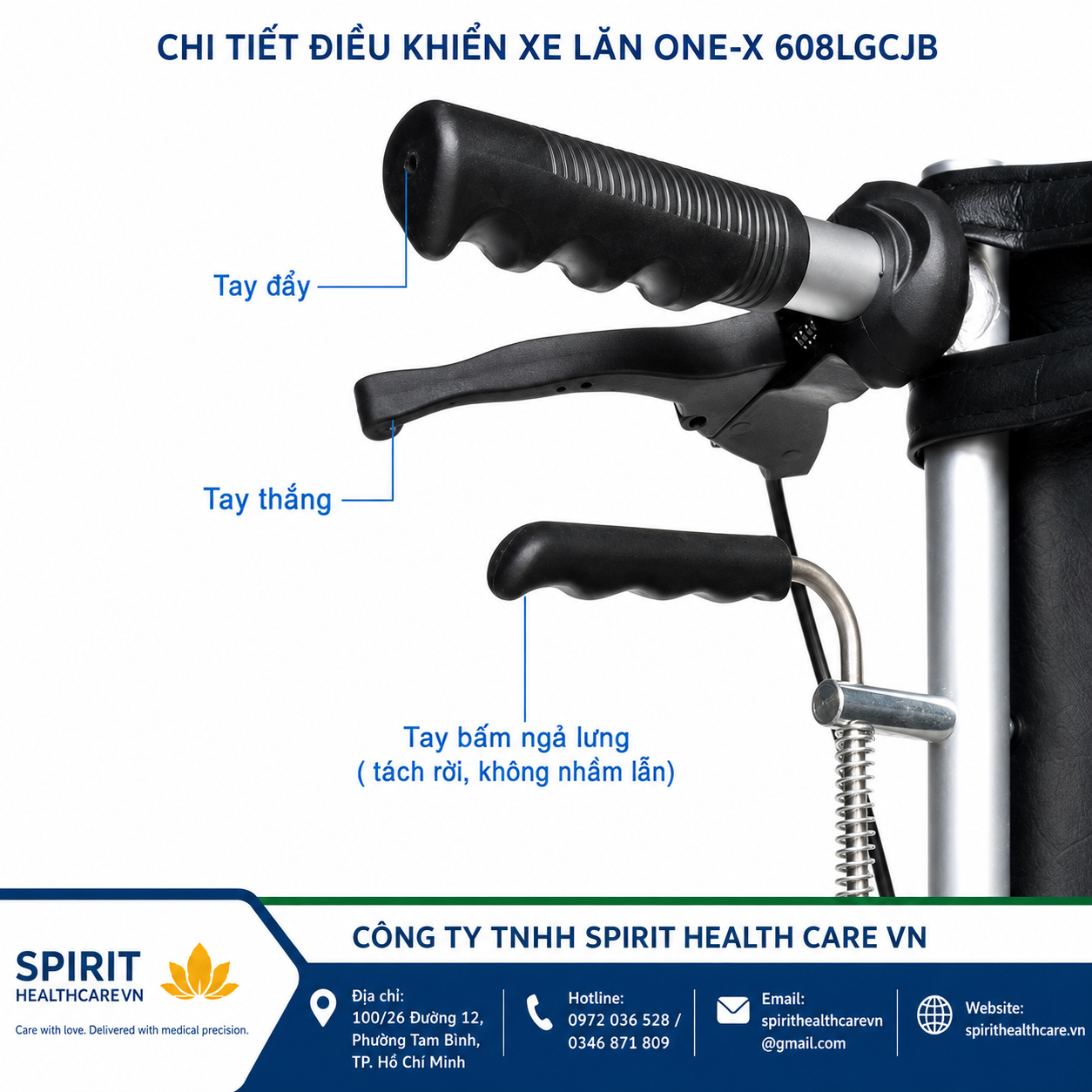 XE LĂN ĐA NĂNG NHÔM ONE-X 608LGCJB NGẢ NẰM, CÓ BÔ VỆ SINH - Ảnh 3